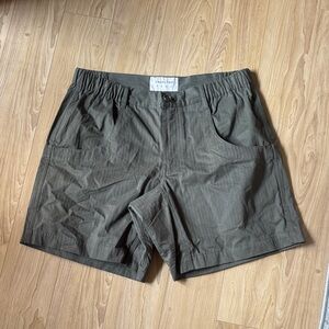 CLIMBING SHORT IN SAFARI COTTON HERRINGBONE